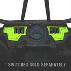 2 Piece 6 Switch Cnc Dash Panel Speedometer Rzr XP1000 900 Lime Squeeze New. Price: $159.99.