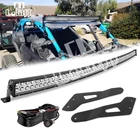 Roof 50'' Curved Led Light Bar Mount Brackets For Can-am Maverick Max X3 2017-26 New. Price: $99.54.
