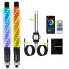** New 1FT Whip Lights 2PCS Rgb Led Bluetooth Control Music Sync. Price: $59.99.