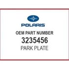 Polaris Park Plate 3235456 Oem New. Price: $49.99.