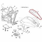 New Oem Polaris Scrambler 400 500 Front Center Fender Panel Red 5431875-288. Price: $189.95.