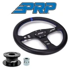 Prp Flat Leather Steering Wheel Blue Stripe/quick Release For Yamaha Viking/yxz New. Price: $459.98.