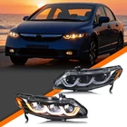 Led Headlights For Honda Civic 2006-2011 Ex Lx Si Projector Front Lamps Assembly New. Price: $385.99.