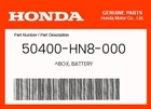 Honda Genuine Box, Battery 50400-HN8-000 New. Price: $51.83.