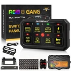 Auxbeam Rgb 8 Gang Switch Panel Led Relay System For Can-am Polaris Rzr Atv Utv New. Price: $186.99.