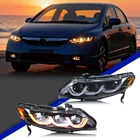 Led Headlights For Honda Civic 2006-2011 Ex Lx Si Projector Front Lamps Assembly New. Price: $385.99.