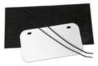Atv - Wisconsin Legal License Plate Kit White With Black Decal New. Price: $13.69.