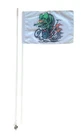 Jlp Part 7 Ft Tall 1/4 Pole 19X12 Flag Whip Glamis Rat Fink New. Price: $16.95.