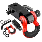 Autobots Tow Hitch Receiver 2", 45,000 Lbs Break Strength Shackle Red-black New. Price: $42.83.