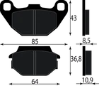 Rear Brake Pad 45105 KFA6 305 Arctic Cat Atv 150 Utility 2X4 2010 Nuovo. Price: $13.15.