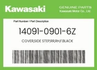Kawasaki Genuine Cover,side Step,rr,rh,f.black 14091-0901-6Z New. Price: $29.29.