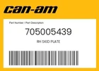 Can-am Genuine Rh Skid Plate 705005439 New. Price: $29.34.