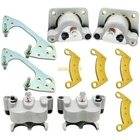 Front & Rear Brake Calipers W/pads For Polaris Ranger 500 570 Full Size New. Price: $75.95.