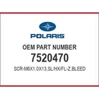 Polaris SCR-M6X1.0X13,SL/HX/FL-Z,BLEED 7520470 Oem New. Price: $5.99.