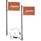 Dragonfire Racing Spiral Led Lighted Whips - Smoke 4' Pair 522807 New. Price: $329.05.