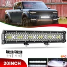 20" Inch Tri-rows Led Light Bar Spot Flood Combo Work Driving Offroad Suv Truck New. Price: $36.99.