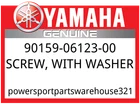 Yamaha Oem Part 90159-06123-00 Screw, With Washer New. Price: $15.74.