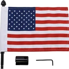 Pro Pad Black Rear Square Rack 5/8" Motorcycle Flag Mount With 6"X9" Dyna New. Price: $79.95.