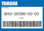 Yamaha Genuine Head 8HG-28386-00-00 New. Price: $31.14.