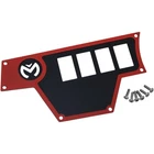 Moose Large Switch Dash Plate Left Red 100-4363-PU 0521-1704 New. Price: $45.10.