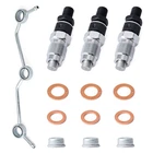 Esttlamer Fuel Injectors 16001-53900 & Return Pipe 1G962-42500 For Kubota D722 New. Price: $63.27.