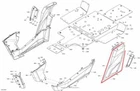 New Oem Can-am Commander Max 800 1000 Rear Right Lateral Panel Red. Price: $114.95.