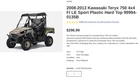 Kawasaki Teryx 750 4X4 2008-2013 Oem Plastic Hard Top / Sun 99994-0135B Used. Price: $199.99.