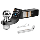 Metoware Trailer Hitch Mount, 2" With Ball, Drop, Black New. Price: $39.89.