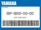 Yamaha Genuine Shift Shaft Assy 18P-18101-00-00 New. Price: $66.22.
