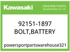 Kawasaki Oem Part 92151-1897 Bolt,battery New. Price: $6.69.