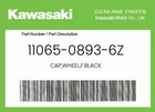 Kawasaki Genuine Cap,wheel,f.black 11065-0893-6Z New. Price: $28.08.