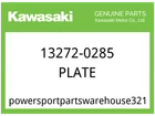 Kawasaki Oem Part 13272-0285 Plate New. Price: $125.97.