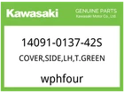 Kawasaki Oem Part 14091-0137-42S Cover,side,lh,t.green New. Price: $41.54.