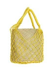 Aqua Rai H2089 Womens Beige/yellow Net Straw Bucket Bag Size 8.5HX9D In New. Price: $70.00.