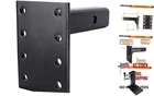 Pintle Mount For 2" Hitch Receiver 10,000 Lbs 9" Length Black 3-POSITION New. Price: $59.02.