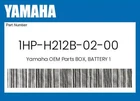 Yamaha Genuine Box, Battery 1HP-H212B-02-00 New. Price: $30.11.