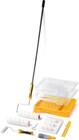 Paint Roller Kit With Extension Pole - 9 Inch Tray, Mini New. Price: $76.98.